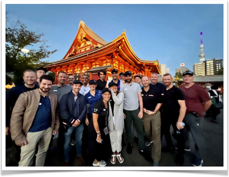 Team 33 group photo in Japan