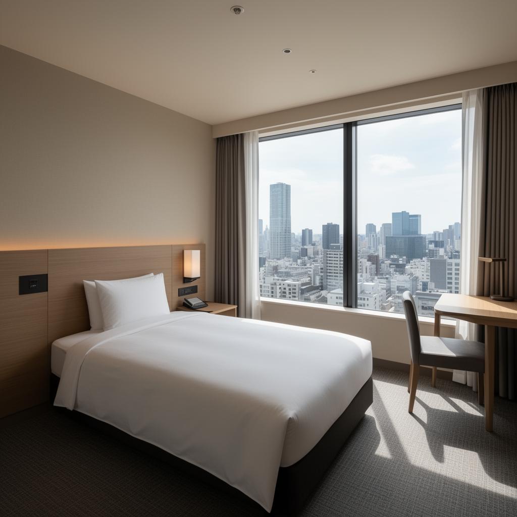 Single-bed guest room