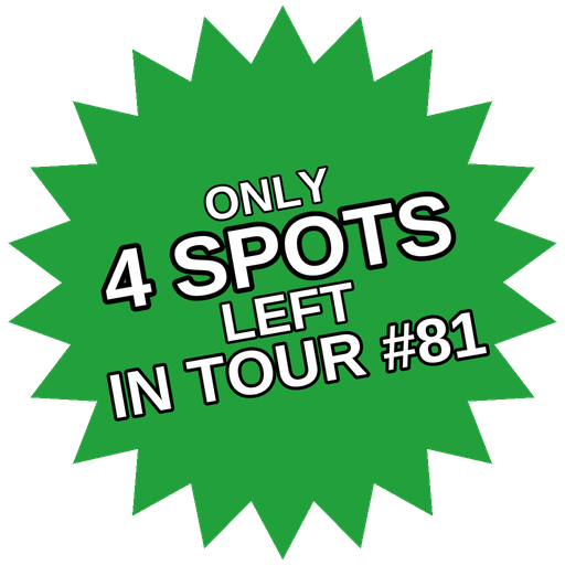 Only 4 spots left in tour #81